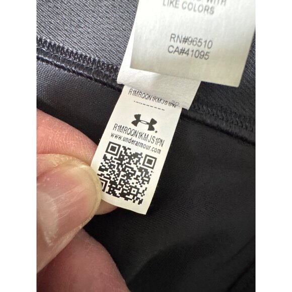 Under Armour Womens High CrossBack Support Zip Front Sports Bra 44DDD Black #1 P - Picture 4 of 8